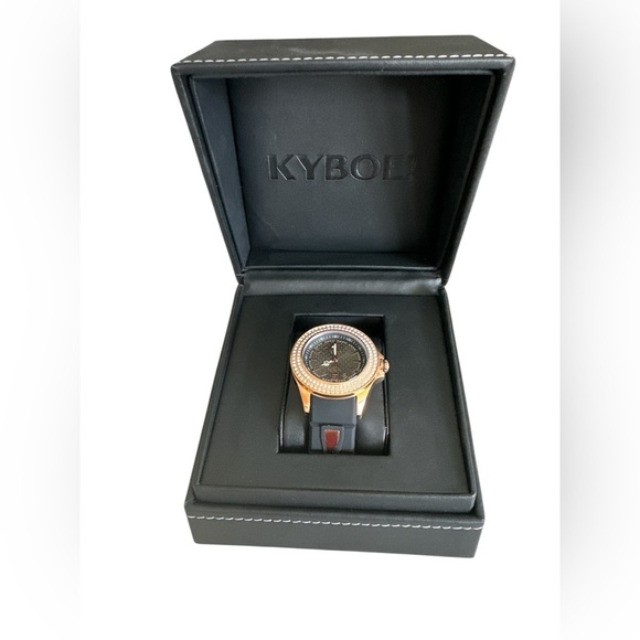 KYBOE! Women's Radiant Passion Swarovski Crystal Sport Watch 40mm Black - Picture 7 of 10